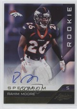 2011 Panini Absolute Memorabilia Rookie Spectrum Gold /299 Rahim Moore Auto fm0