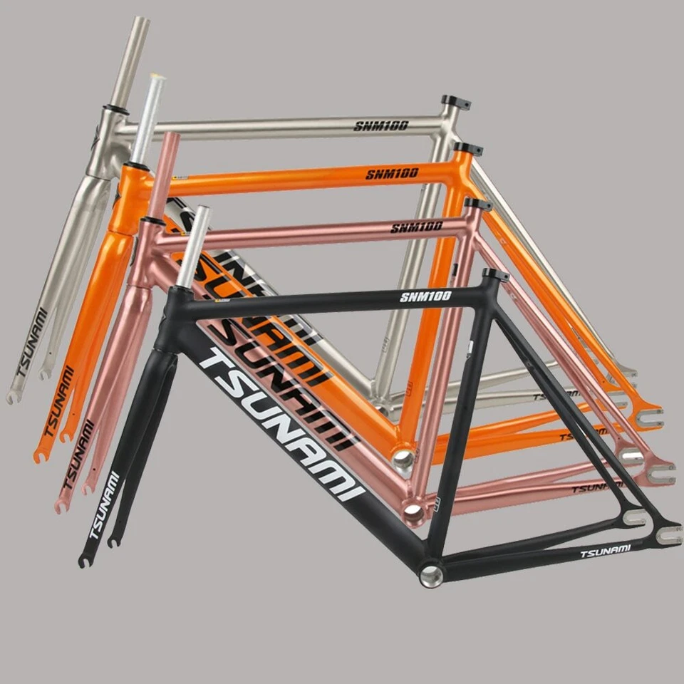 Велосипедная рама с фиксированной передачей 49–58 см алюминиевая гоночная рама для гоночного велосипеда с фиксированной рамой - Изображение 2 из 4