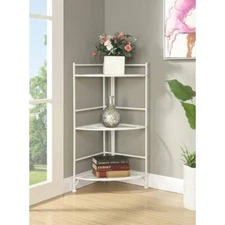 3 Tier Small Corner Entryway Shelf Table For Entrance Front Door Entry Hall NEW