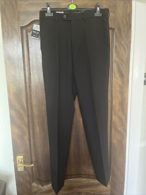 primark black mens trousers