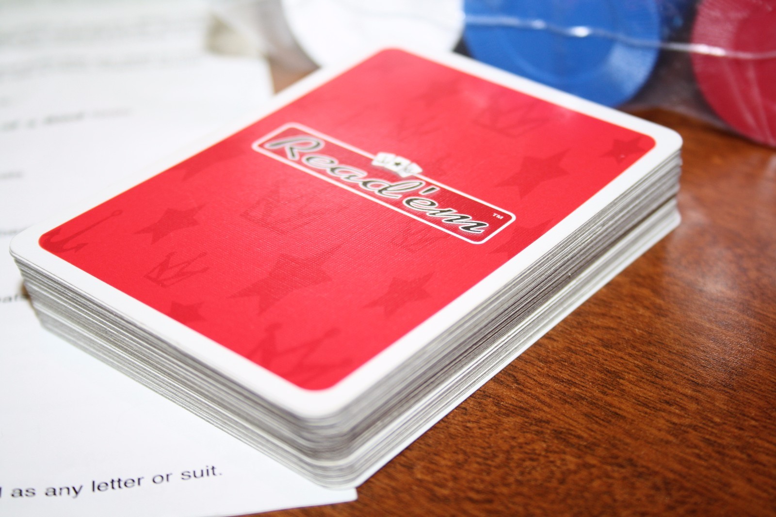 Read 'Em The Word Building Poker Game You Can Bet On! Family Fun