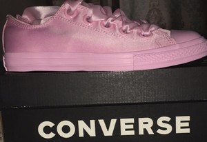 pink satin converse