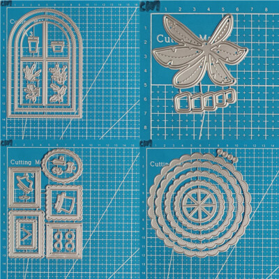 Metal Cutting Dies Wave Circles Cake Window Scrapbooking Embossing Card Stencil