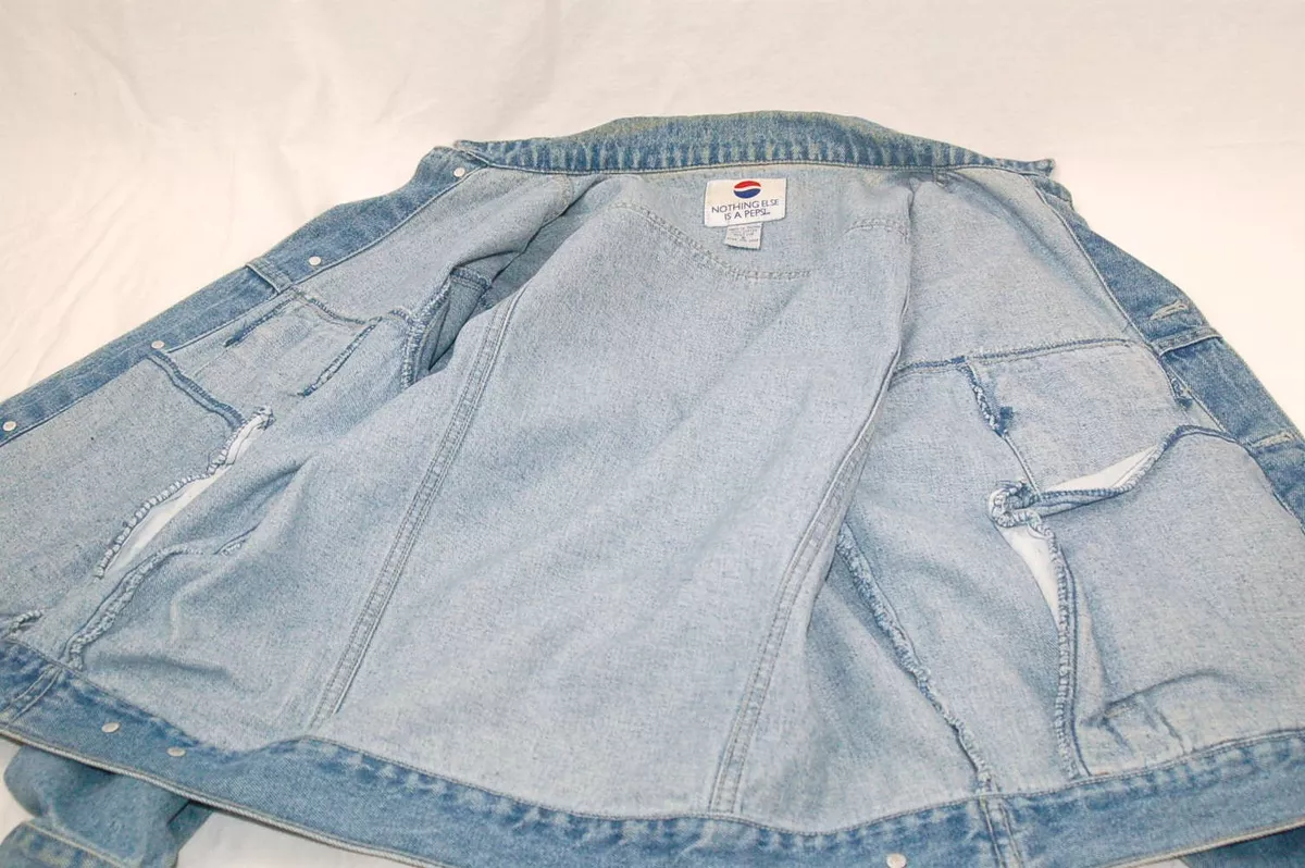 Vint 70 s NOTHING ELSE IS A PEPSI Promo Denim Trucker Jean Jacket