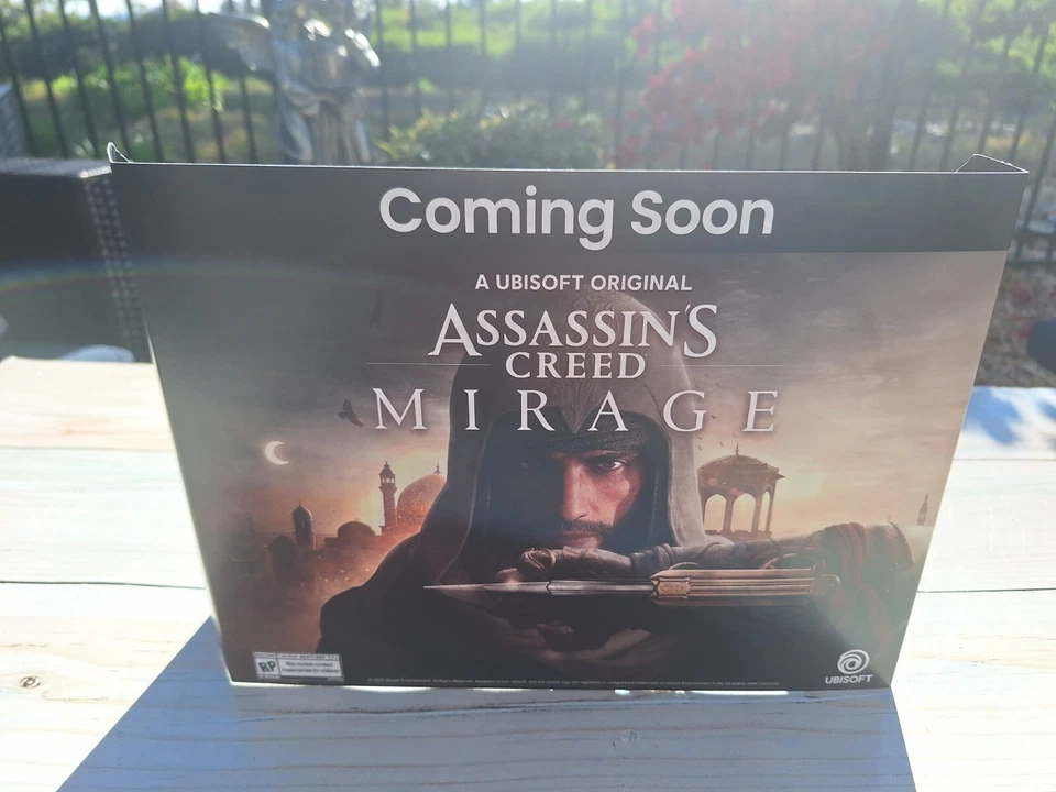 Assassin's Creed Mirage Game Stop Advertising Poster Shelf Display 12x2.5x9 - Image 3 of 4