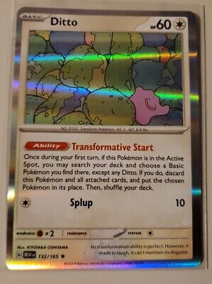 Ditto - 132/165 - Holo Rare - 151- NM/M | eBay Ditto - 132/165 - Holo Rare - 151- NM/M | eBay