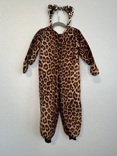 Toddler 2T-4T Leopard Cat Cheetah Halloween Costume w/ Ears