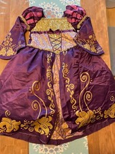 Disney Store Tangled Rapunzel Deluxe Designer Collection Costume Gown Dress 5 6