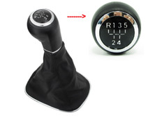 für OPEL CORSA D 06- SCHALTKNAUF SCHALTHEBEL SCHALTSACK RACHMEN 5 GANG CHRO