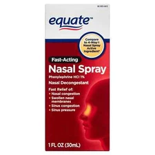 Equate Nasal Spray Fast Acting Phenylephrine 1%, 1 FL Oz