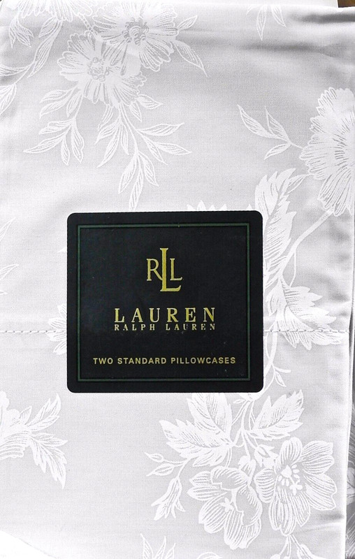 Ralph Lauren Speed & Style Standard Pillowcases 350 Thread Count New and Rare
