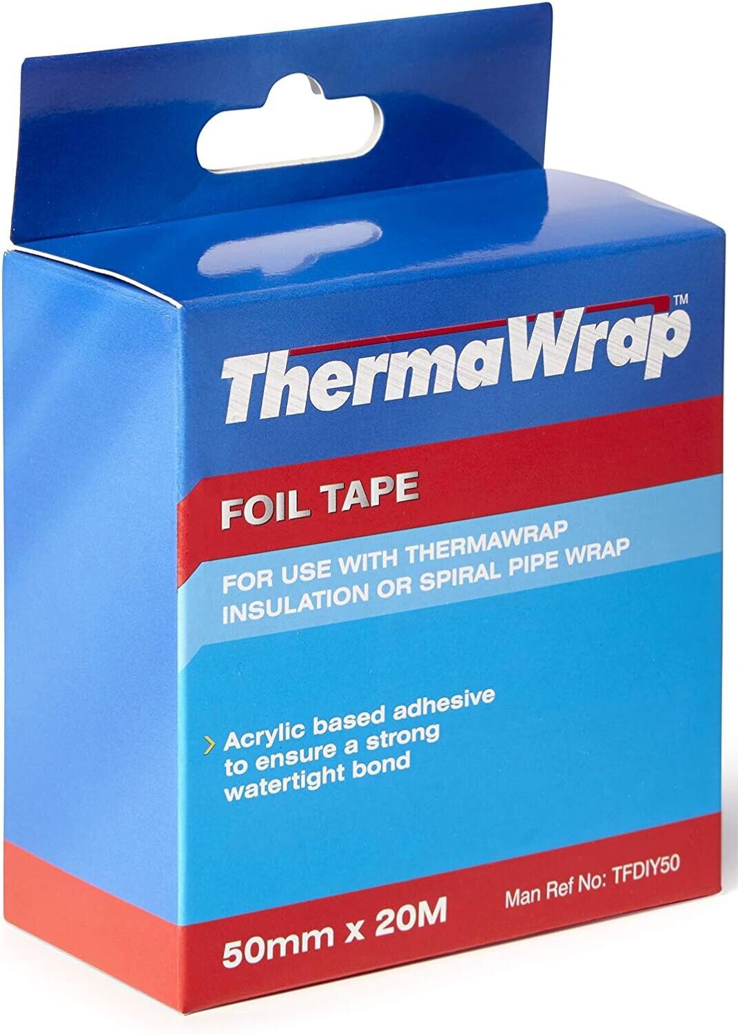 ThermaWrap Aluminium Joining Securing Sealing Insulation Foil Tape - 50mm x 20m