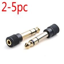 6.35mm 6.35 Male To 3.5mm Female Adapter Converter Stereo Audio Headphone Jack