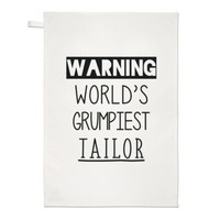 Warnung World's Grumpiest Schneider Geschirrtuch SpüLlappen Lustiger Witz Best