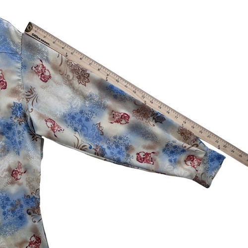 Wrangler Floral Print Pearl Snap Button Western Shirt Women's Large - Picture 13 of 15
