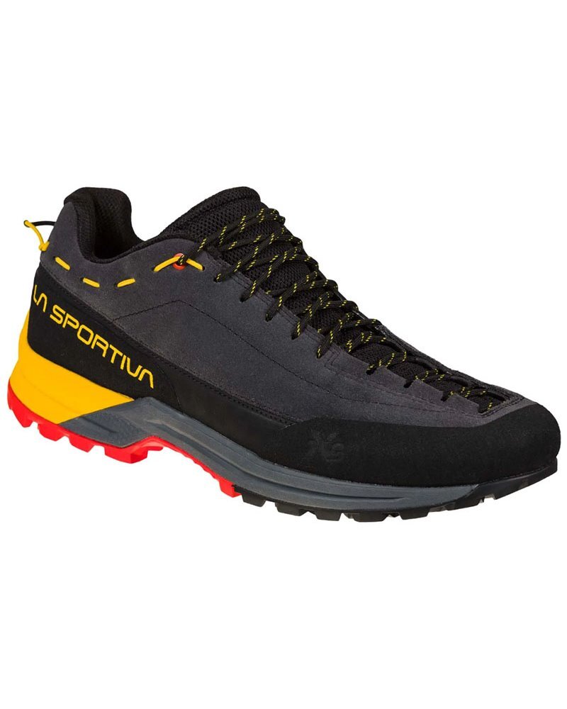 La Sportiva TX Guide Leather Scarpe Avvicinamento Uomo, Carbon/Yellow