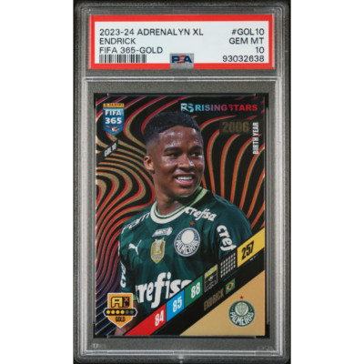 Endrick Rookie #GOL10 Adrenalyn XL Gold Panini Card Soccer PSA 10 | eBay