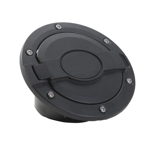 Black Gas Tank Cap Fuel Filler Cover without logo For Jeep Wrangler JK 07-18 A - Picture 2 of 3