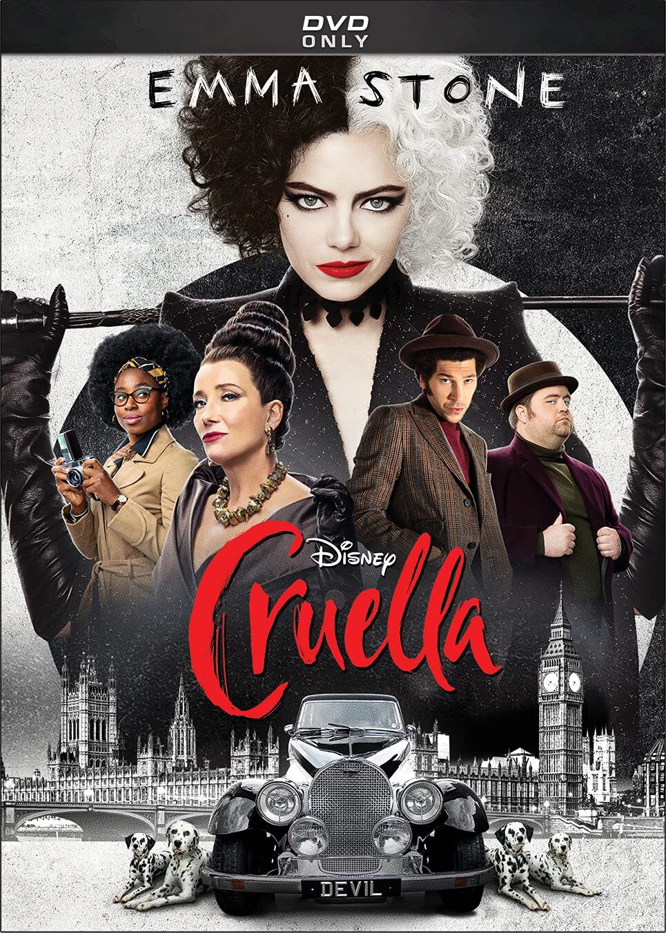 Cruella (Feature) (DVD) Emma Stone Emma Thompson Joel Fry Paul Walter Hauser