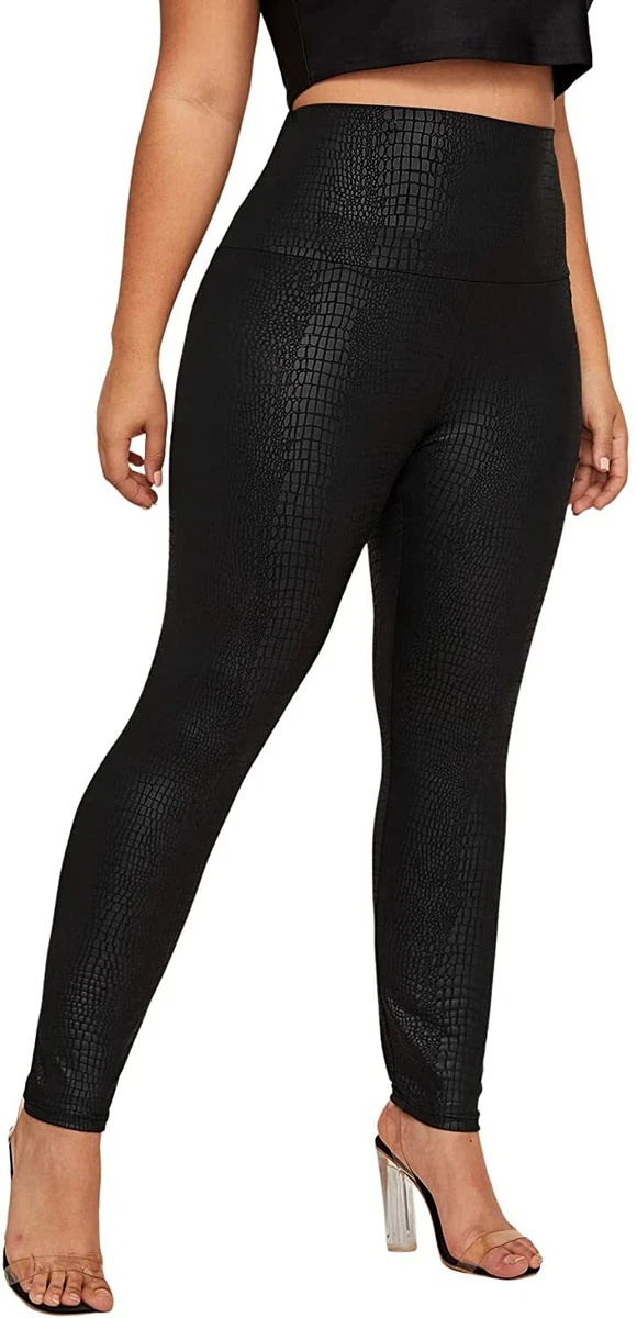 Plus size clearance women's leather pants