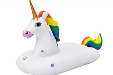 Unicorn design Inflatable pool raft float for kids 49" Long