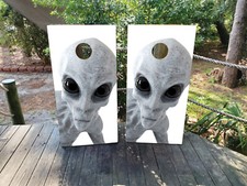 WATERPROOF FADEPROOF Cornhole Board Wraps ALIEN /