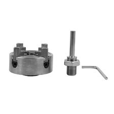 M12 * 1 Mm 4 Ganasce Mangime Manuale Metallo Mini Autocentrante Argento