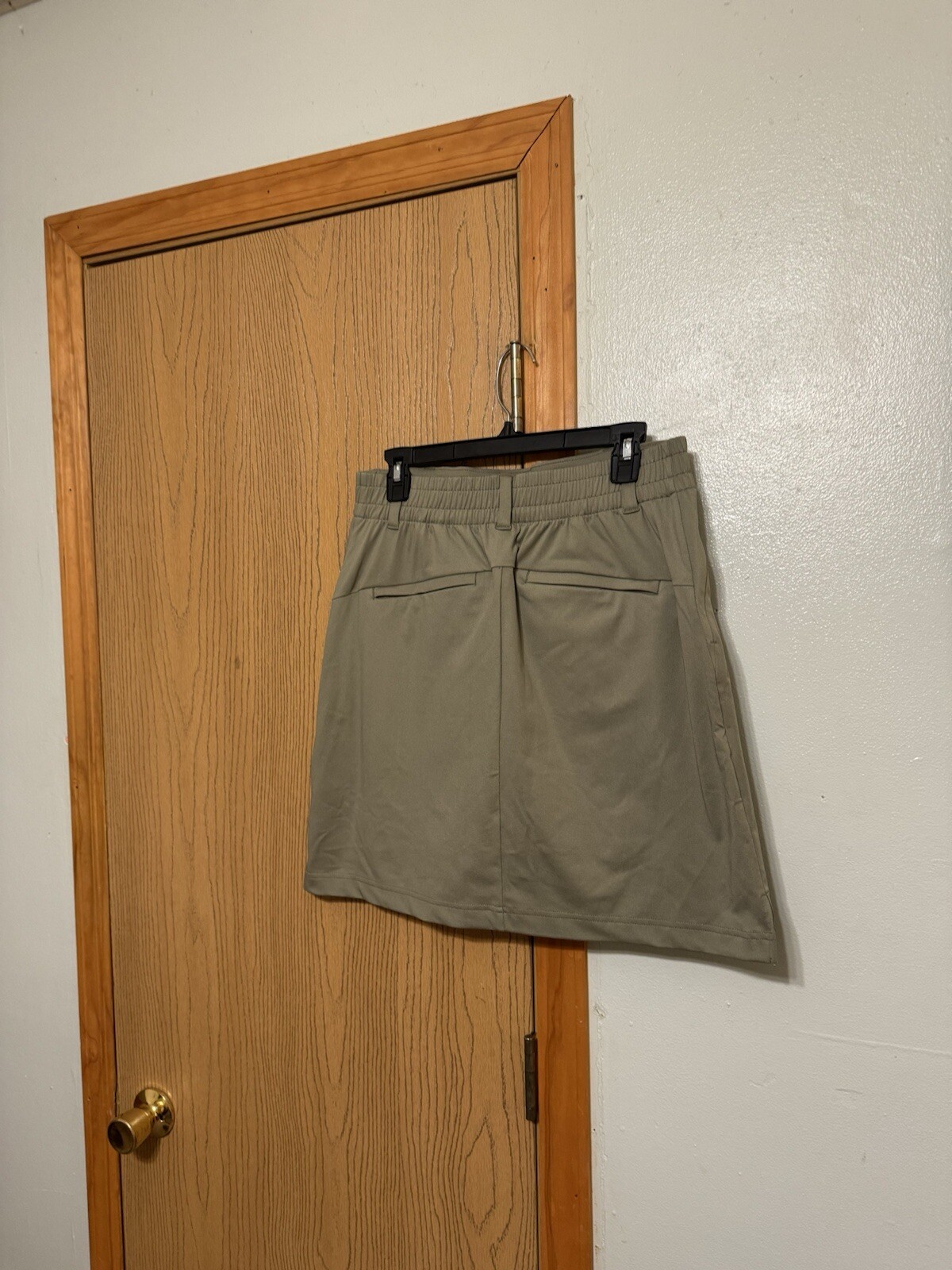 Lands' End Small Solid Green Knee-Length Pull-On … - image 2