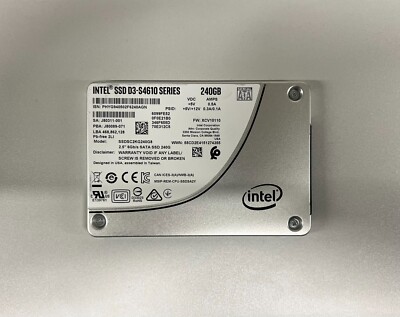 SSDSC2KG240G8 INTEL S4610 240GB 6G SATA 2.5'' SFF SSD SOLID STATE DRIVE