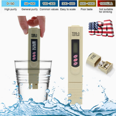 TDS3 PPM Digital Meter Tester Home Drinking Tap Water Quality Purity Test Tester