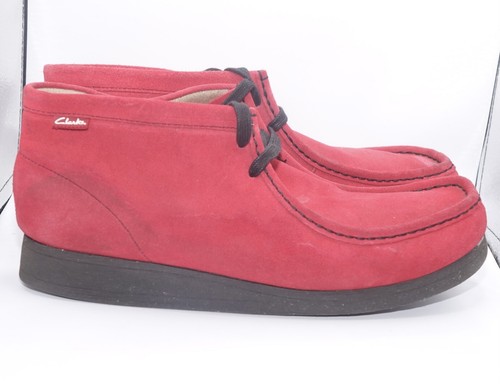 Clarks Wallabee Stinson High Cherry 