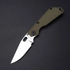 Strider Knives SnG DGG - OD Green G10 & Ti / Stonewashed MagnaCut Blade