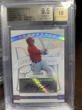 2009 Bowman Sterling Refractor Auto Mike Trout RC /199 Centering 10 BGS 9.5/10