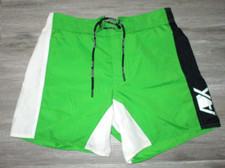 MENS ARMANI EXCHANGE DRAWSTRING LINED GREEN SWIM BOARD SHORTS SIZE S