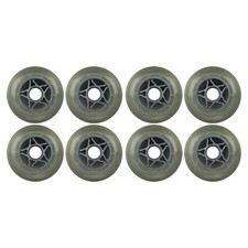 Inline Wheels Multi use 77mm 78A Clear Silver 626 Bearing 8 wheels 