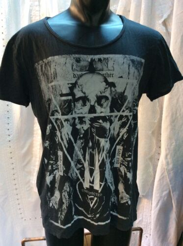 H&M Unexpected Divided Black T Shirt Size L Rock And Roll Fab - Afbeelding 1 van 5