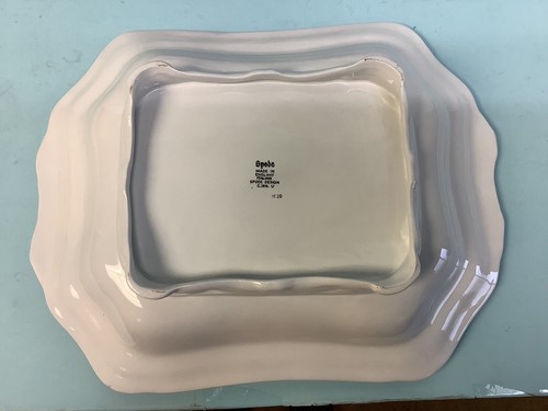 Spode “Italian” Blue Footed, Covered Serving Bowl 12” L 6 3/8” H - 第 9/12 張圖片
