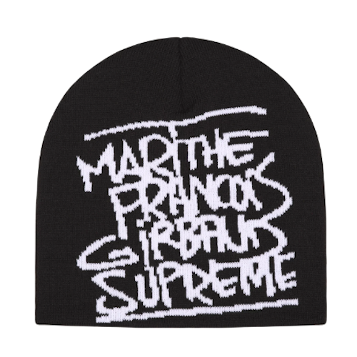 Supreme × MARTHA FRANCOIS GIRBAUD ビーニー SUPREME SS25 SUPREME®/MARITHÉ + FRANÇOIS GIRBAUD BEANIE BLACK RED