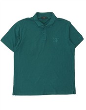 Polo uomo GIANFRANCO FERRE IT 52 grande verde cotone DX79