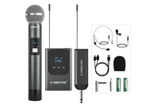 Phenyx Pro Dual Digital Wireless Microphone System, w/Handheld Dynamic...