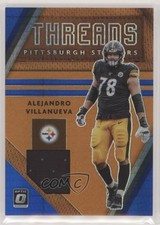 2020 Panini Donruss Optic Threads Blue Hyper Prizm Alejandro Villanueva a8r