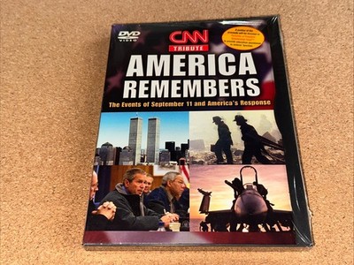 SEALED America Remembers CNN Tribute 9/11 DVD Twin Towers Coverage Snap Case