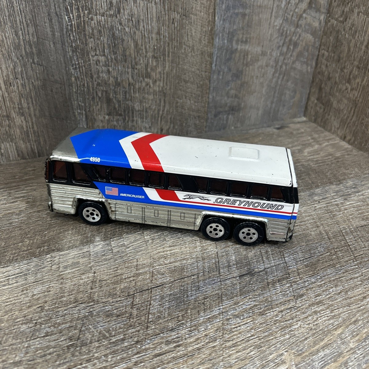 1979 Tin Buddy L Greyhound Bus Americruiser 4950 Made in Macai | eBay
