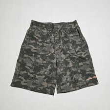 Carhartt Force Kids Camo Elastic Waist Shorts Size M 10-12 Green
