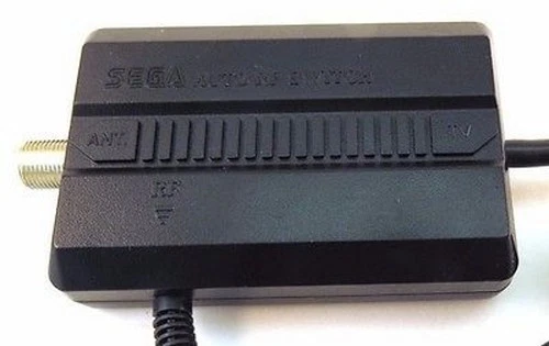 Auto RF Adapter Switch For Sega Genesis Vintage Black Very Good