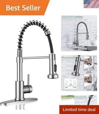 Pull-Down Kitchen Faucet, 2-Mode Sprayer, Brushed Nickel