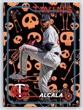 2024 Topps Update Jorge Alcala Holiday Mummies Parallel #/50 Twins #US4