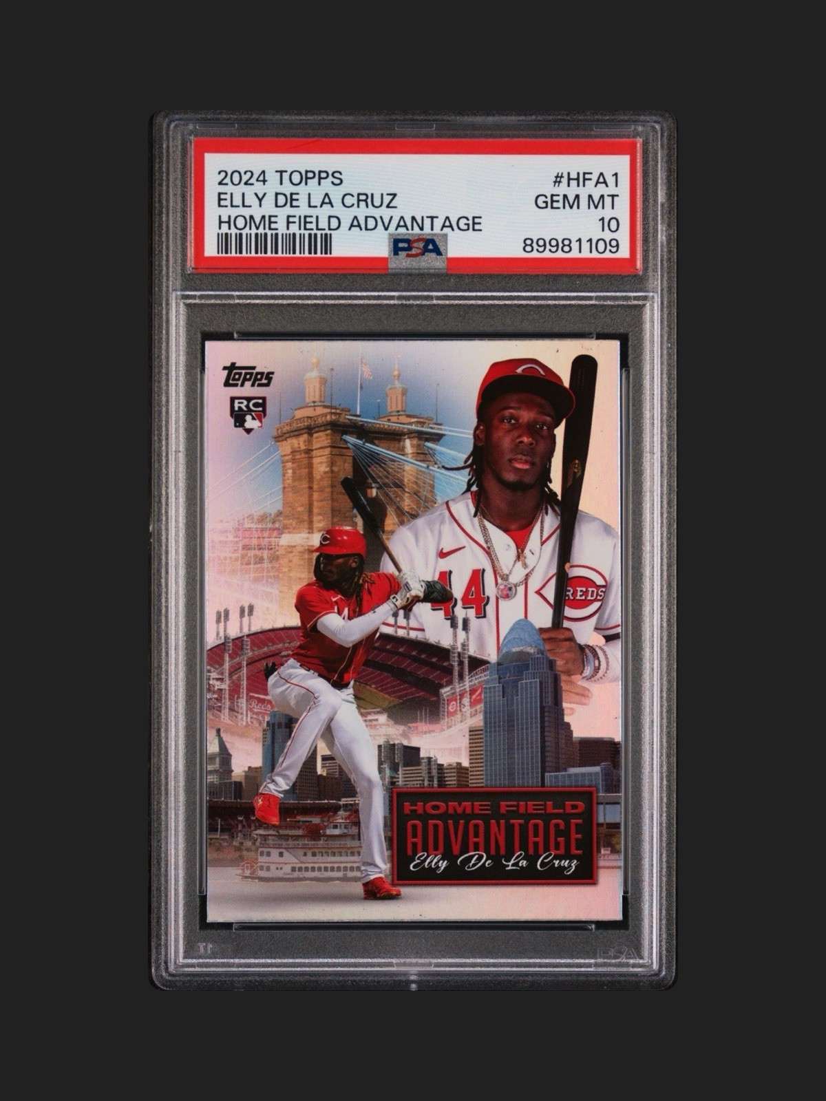 π₯ 2024 TOPPS ELLY DE LA CRUZ #HFA1 HOME FIELD ADVANTAGE ROOKIE GEM MINT PSA 10