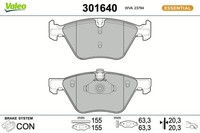 NEU - Valeo 301640 Bremsbelagsatz, Scheibenbremse FüR BMW