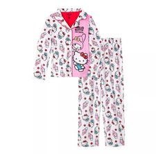 Girls Size 4 Hello Kitty  My Melody 2 Pc Pj Set NWT